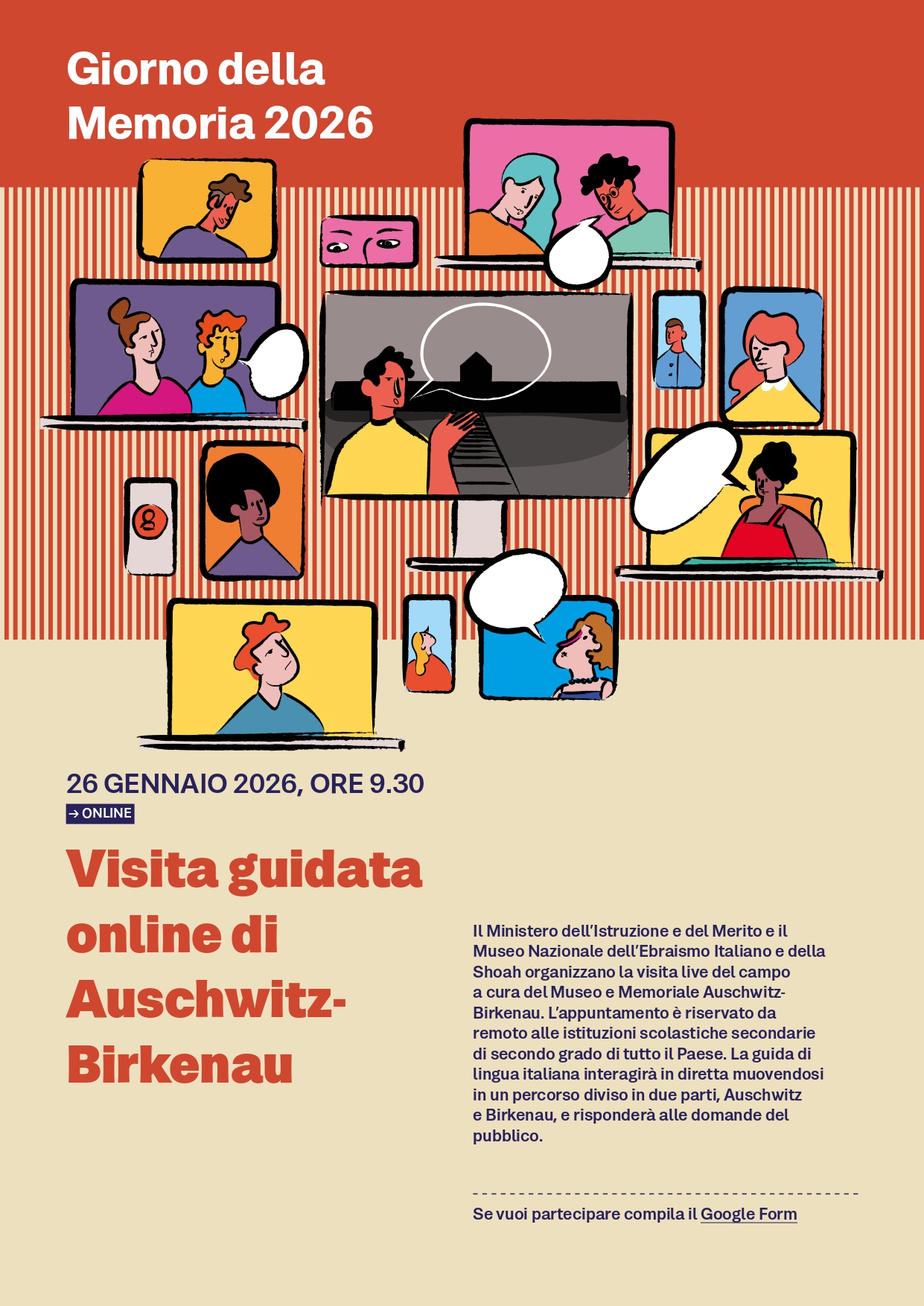 Giorno della Memoria 27 gennaio 2026.